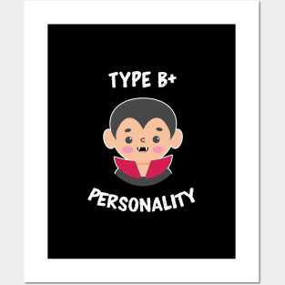 Cute Kawaii Dracula Type B+ Personality Vampire Posters and Art